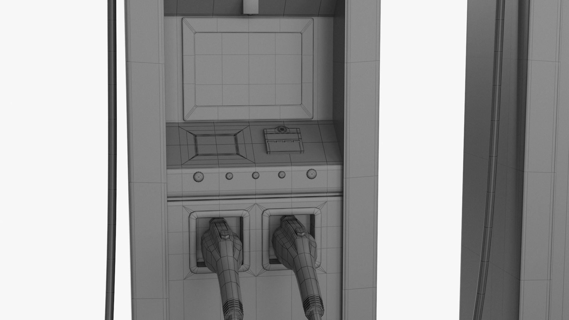 Charging Station Low-poly 3D model_19