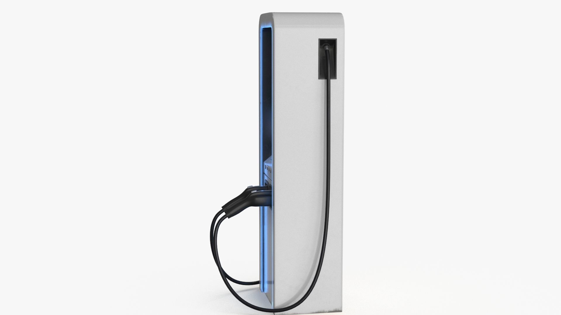 Charging Station Low-poly 3D model_12