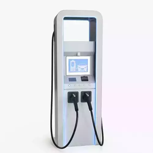 Charging Station Low-poly 3D model
