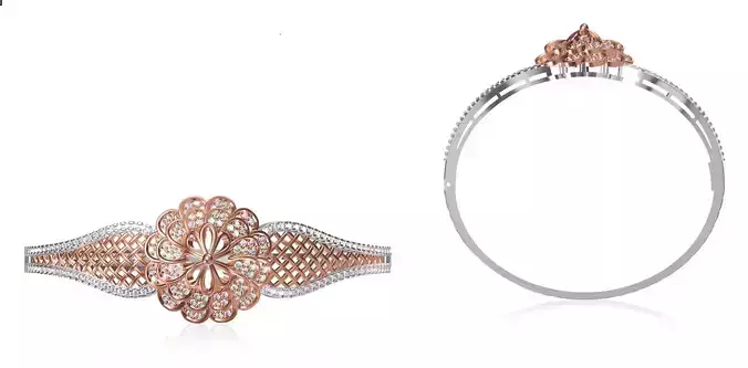 Women Bangle Bracelet STL JCD Details