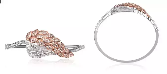 Women Bangle Bracelet STL JCD Details