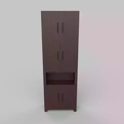 Bookcase Unit Low-poly 3D model