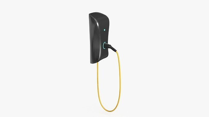 Charging Station Low-poly 3D model 5