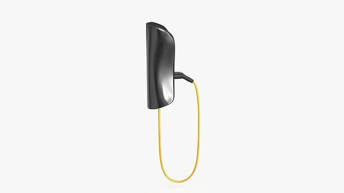 Charging Station Low-poly 3D model 6
