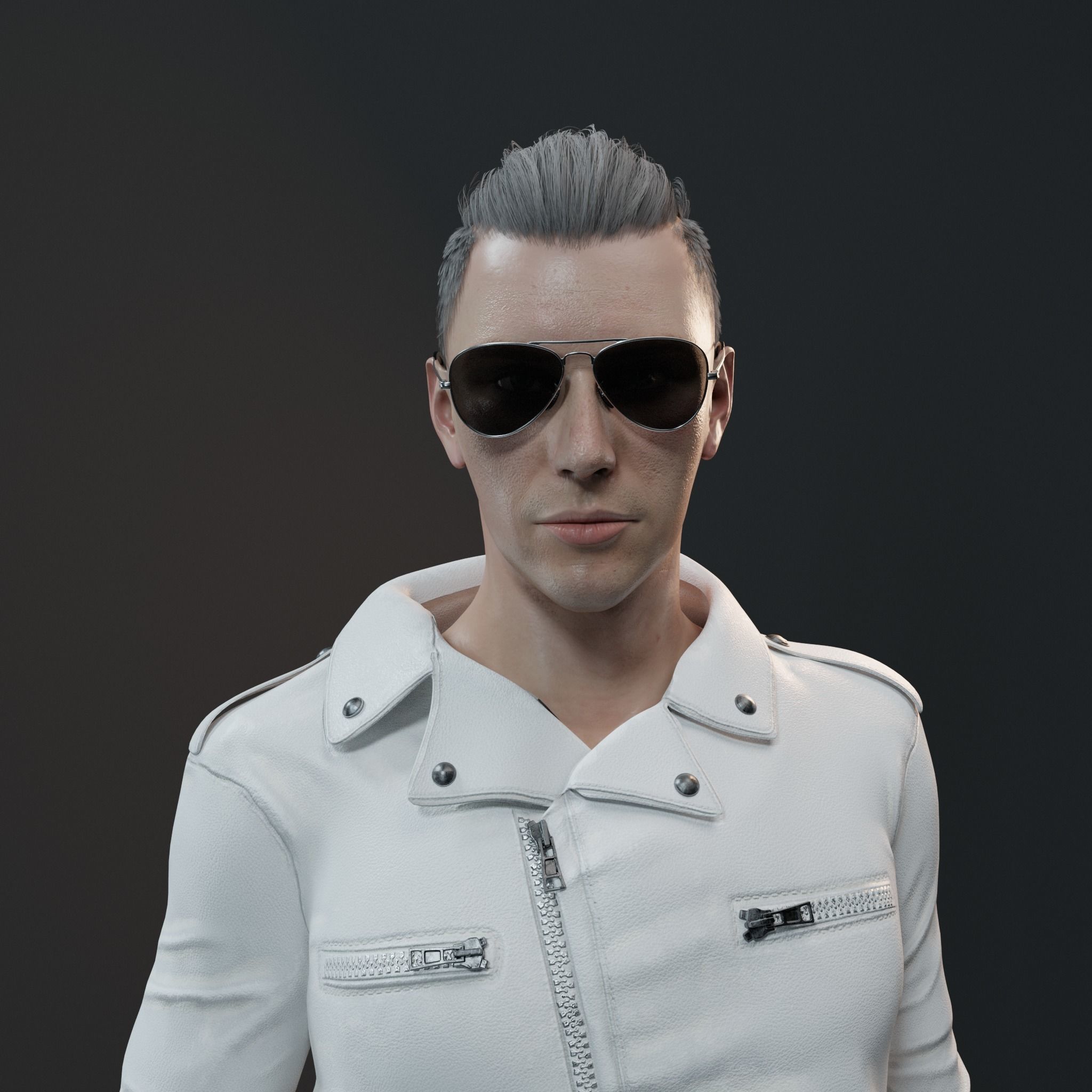 Ready NFT collection - Male character Low-poly 3D model_1