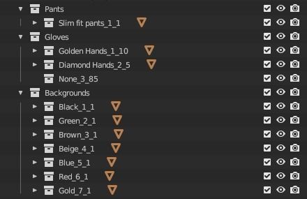 Ready NFT collection - Male character Low-poly 3D model_9
