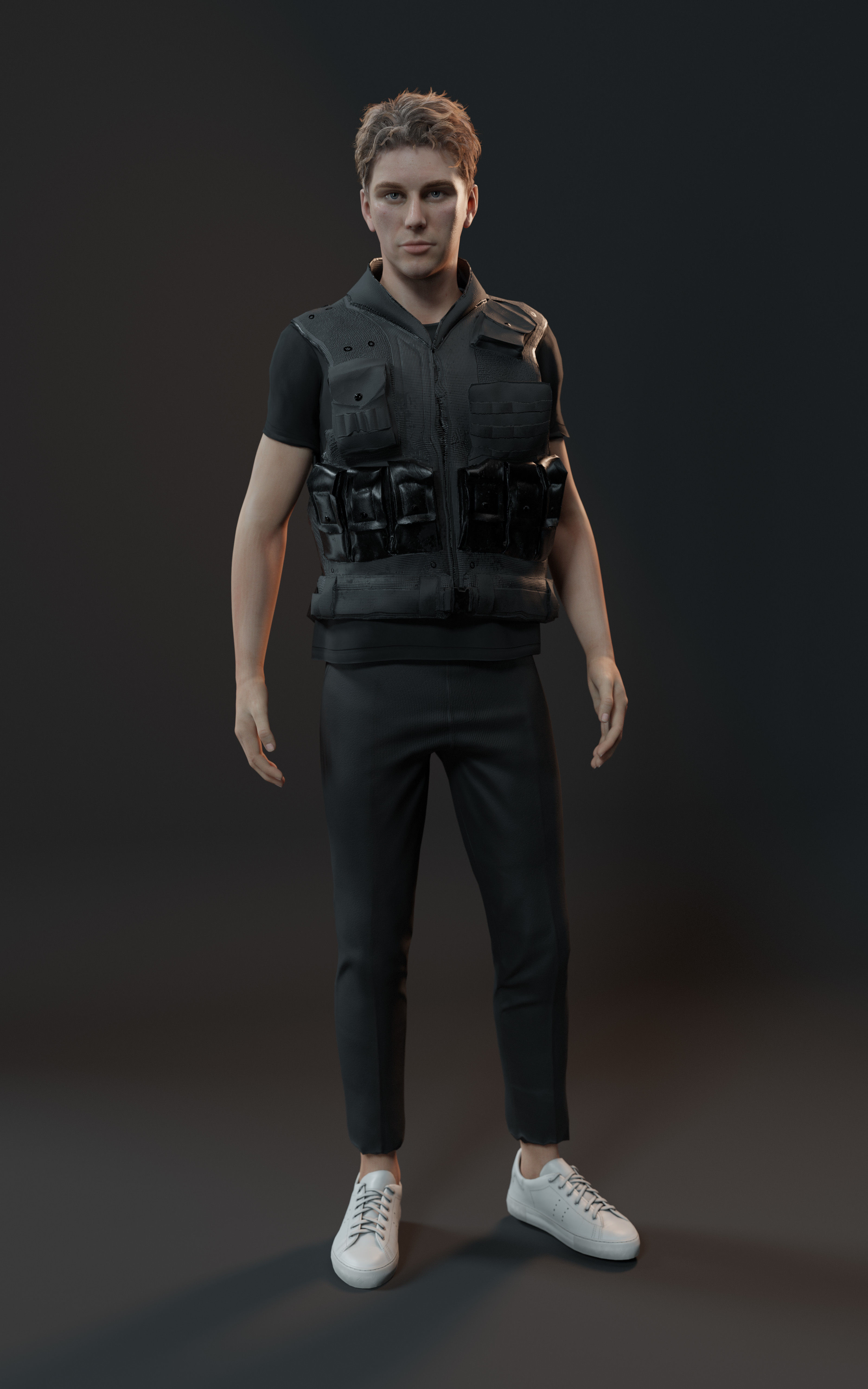 Ready NFT collection - Male character Low-poly 3D model_3