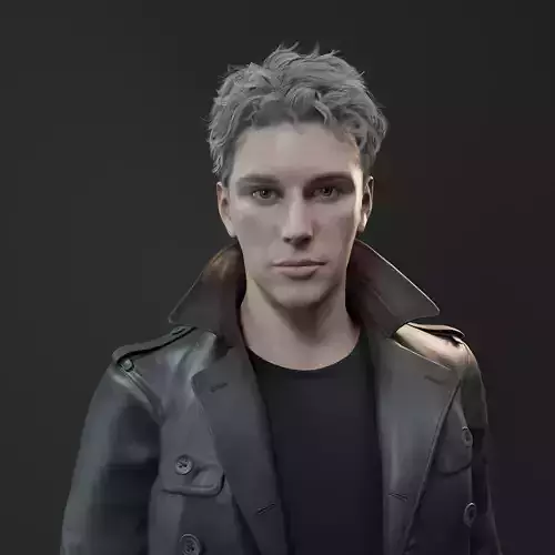 Ready NFT collection - Male character Low-poly 3D model