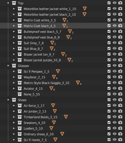 Ready NFT collection - Male character Low-poly 3D model_8