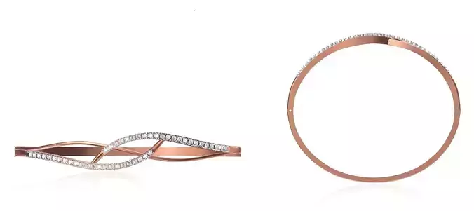 Women Bangle Bracelet STL JCD Details