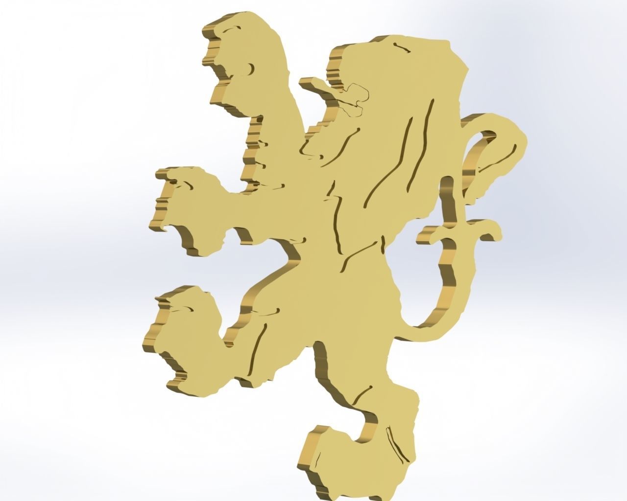 peugeot old vintage logo 3D model_1