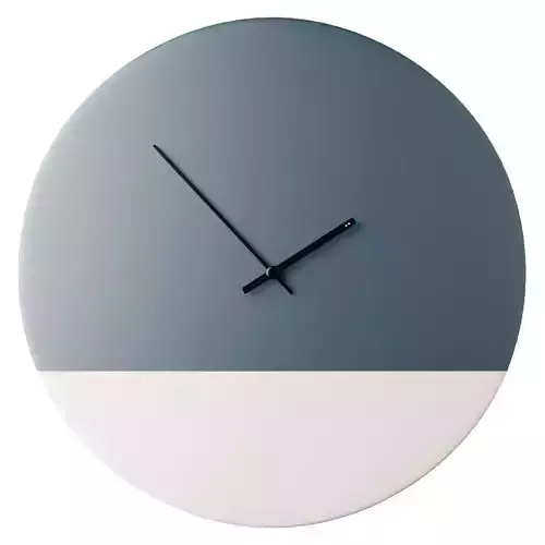Modern wall Clock Low-poly 3D model