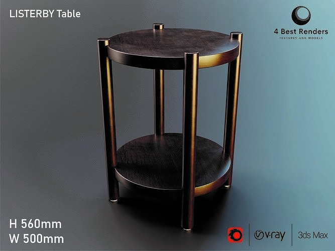 LISTERBY Table Low-poly 3D model