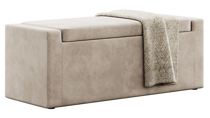 Bench By Inspired Home 3D model 6