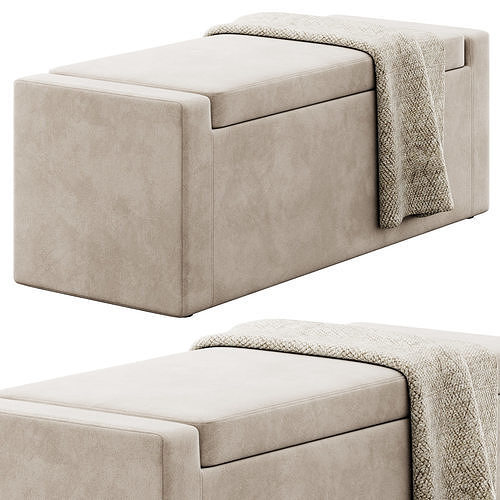 Bench By Inspired Home 3D model 4