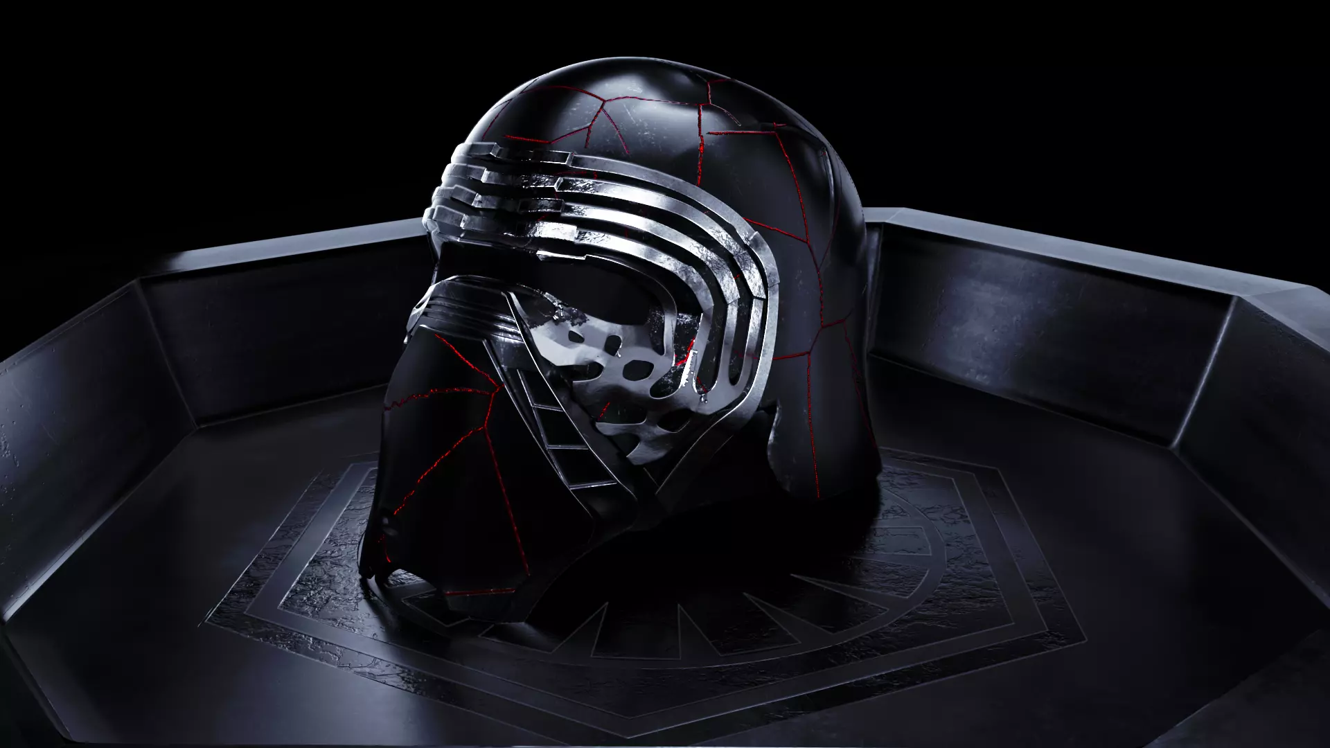 Kyloren Helmet 3D Model - Kyloren - Star Wars 3D model 3D model_0