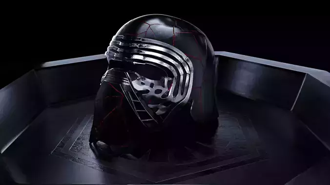 Kyloren Helmet 3D Model - Kyloren - Star Wars 3D model