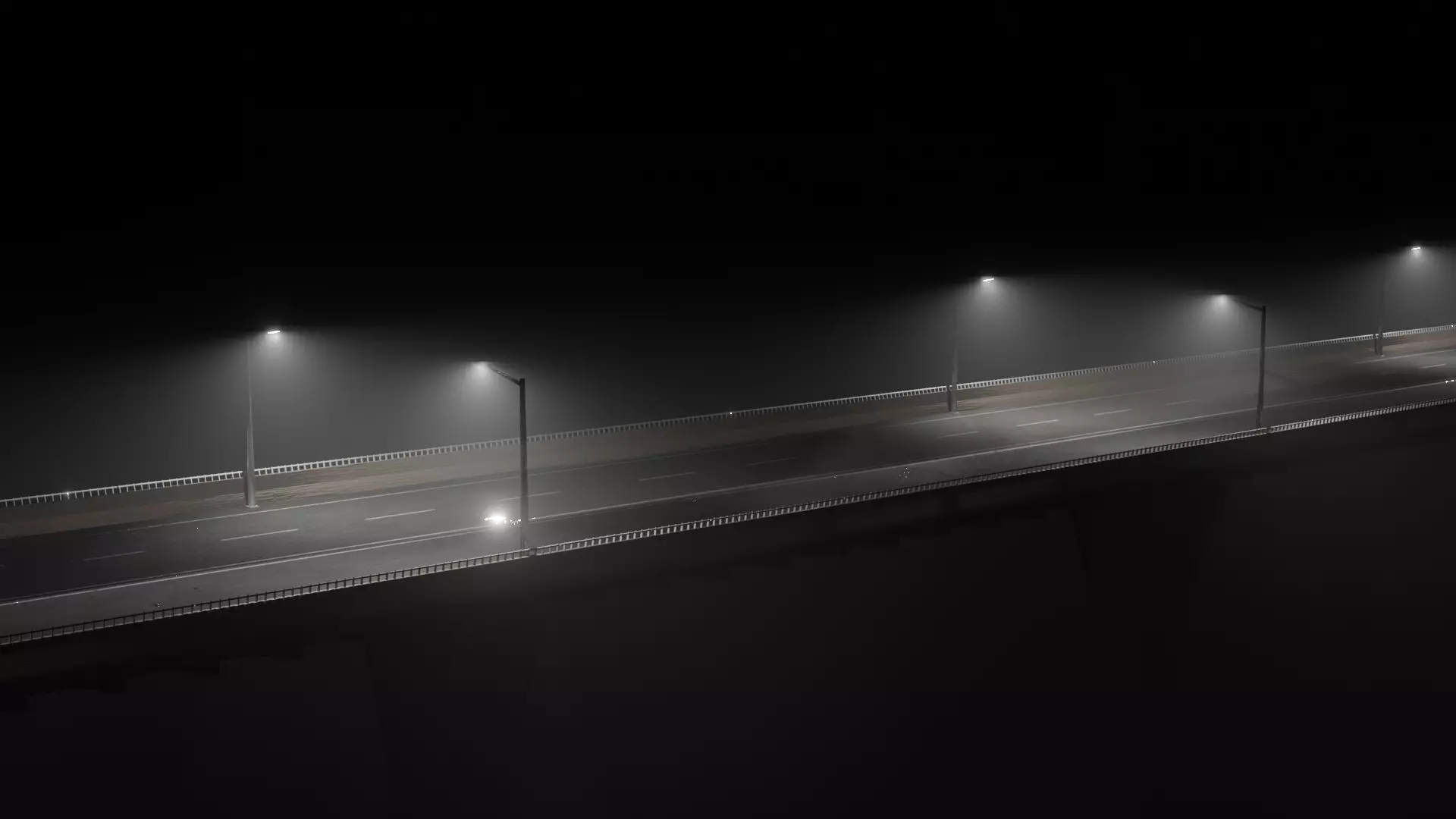Elevated Road Free low-poly 3D model_0