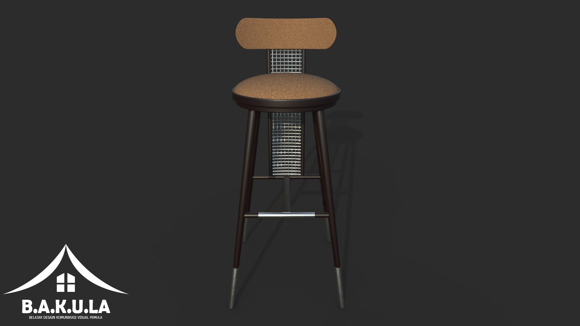 Bar Chair 3D model_4