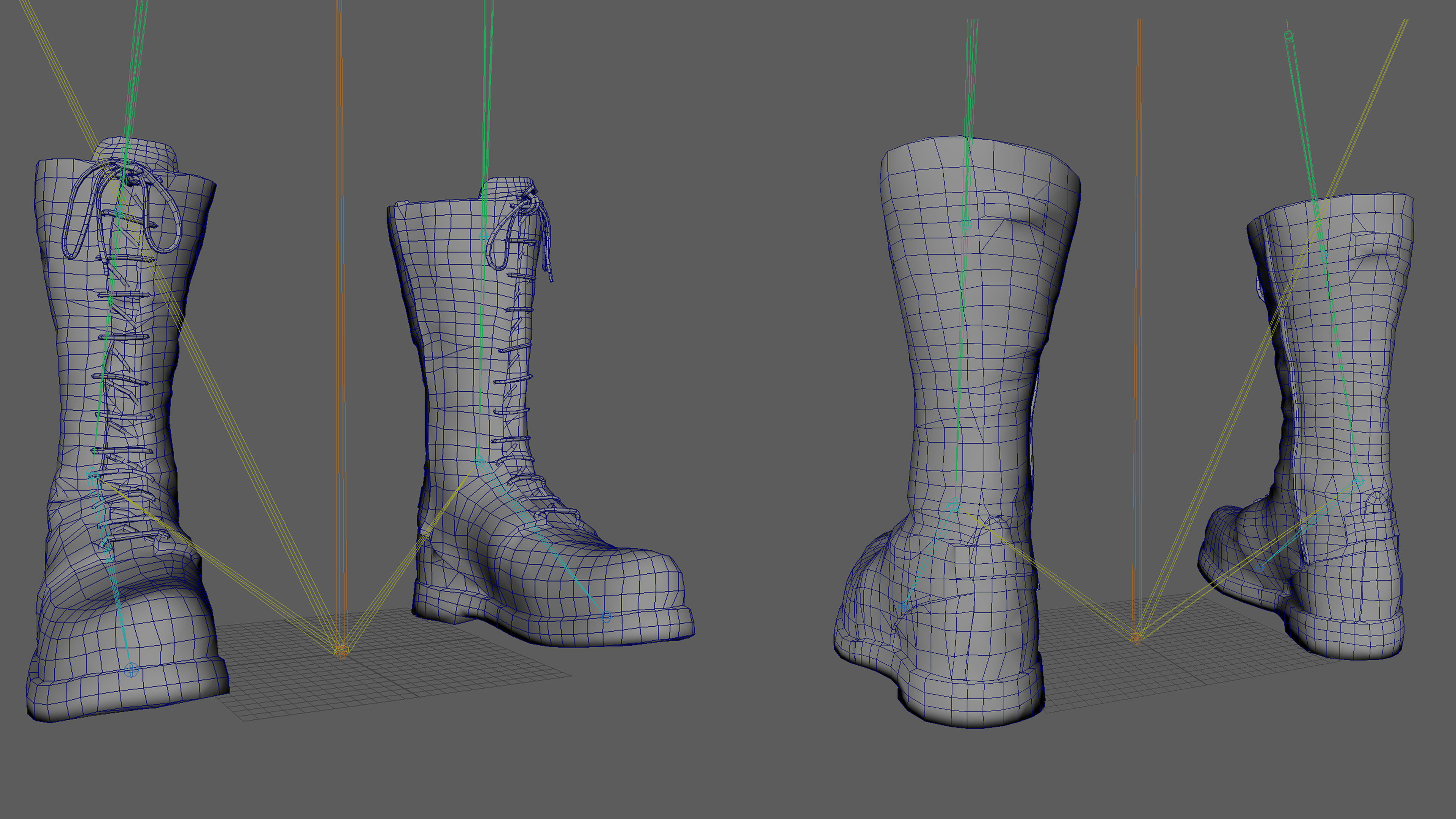 Shoes 01 Game-Ready Unreal  Low-poly 3D model_3