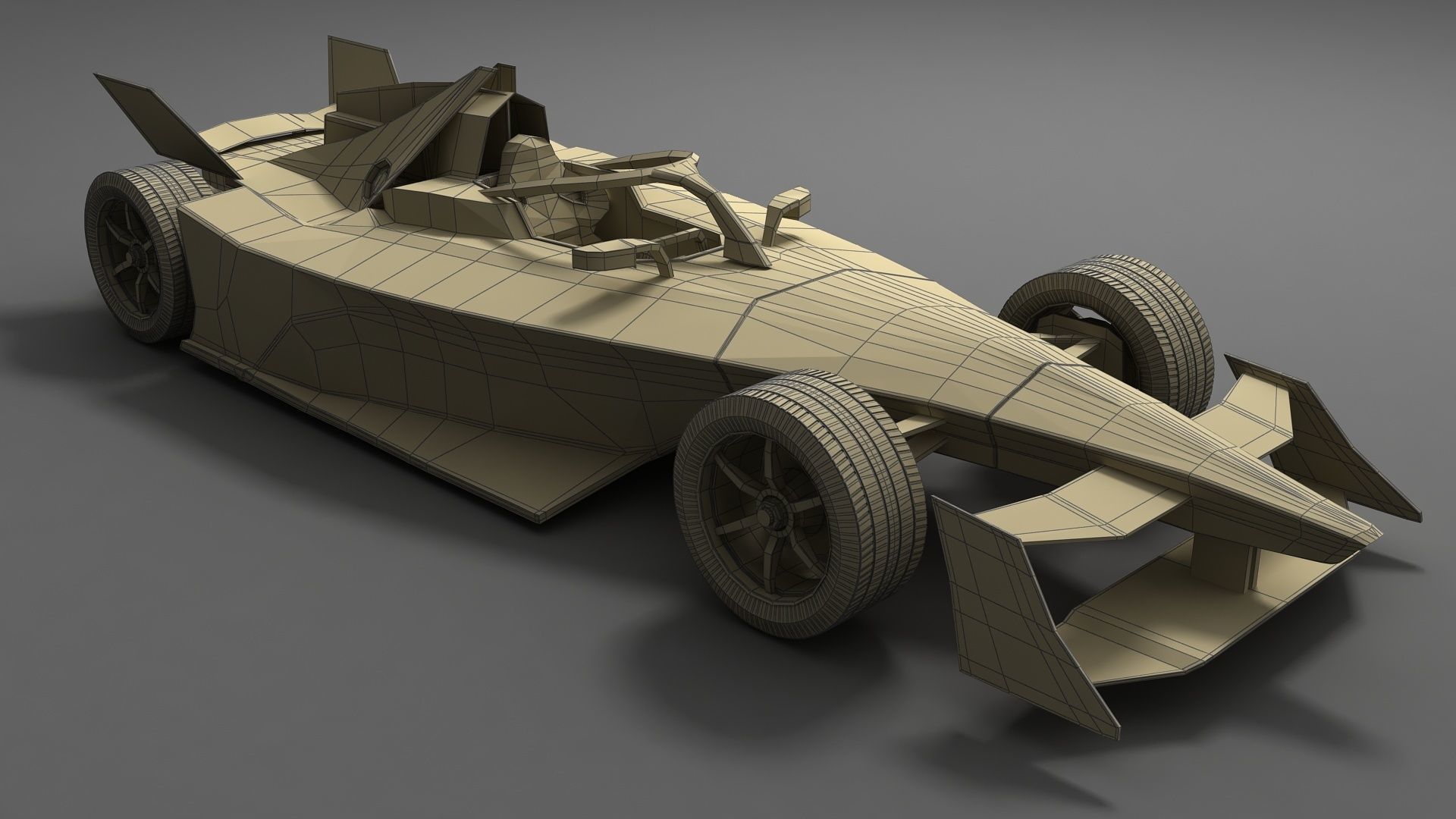 Gen3 Formula E Race Car Season 2022 - 2023 3D model_12