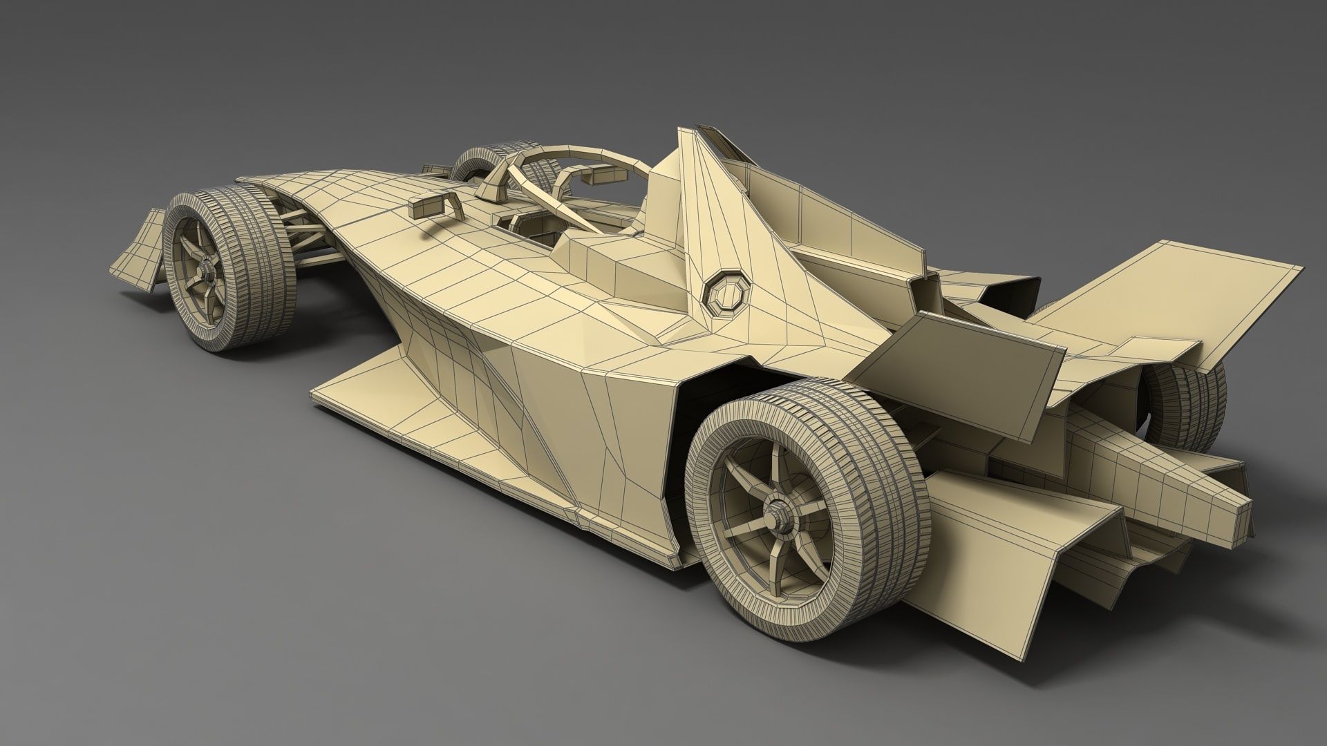 Gen3 Formula E Race Car Season 2022 - 2023 3D model_14