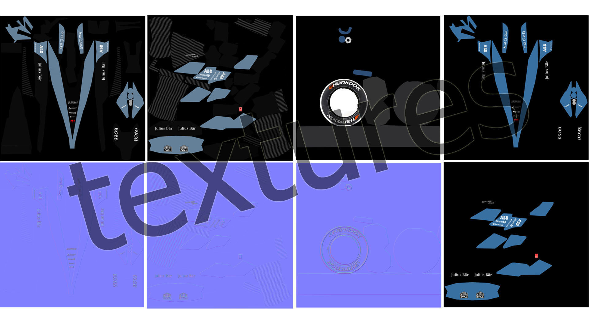 Gen3 Formula E Race Car Season 2022 - 2023 3D model_11