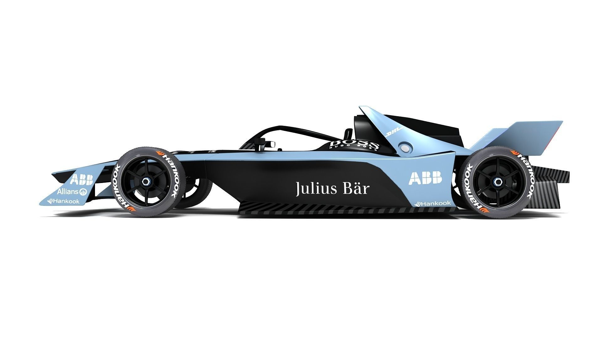 Gen3 Formula E Race Car Season 2022 - 2023 3D model_6