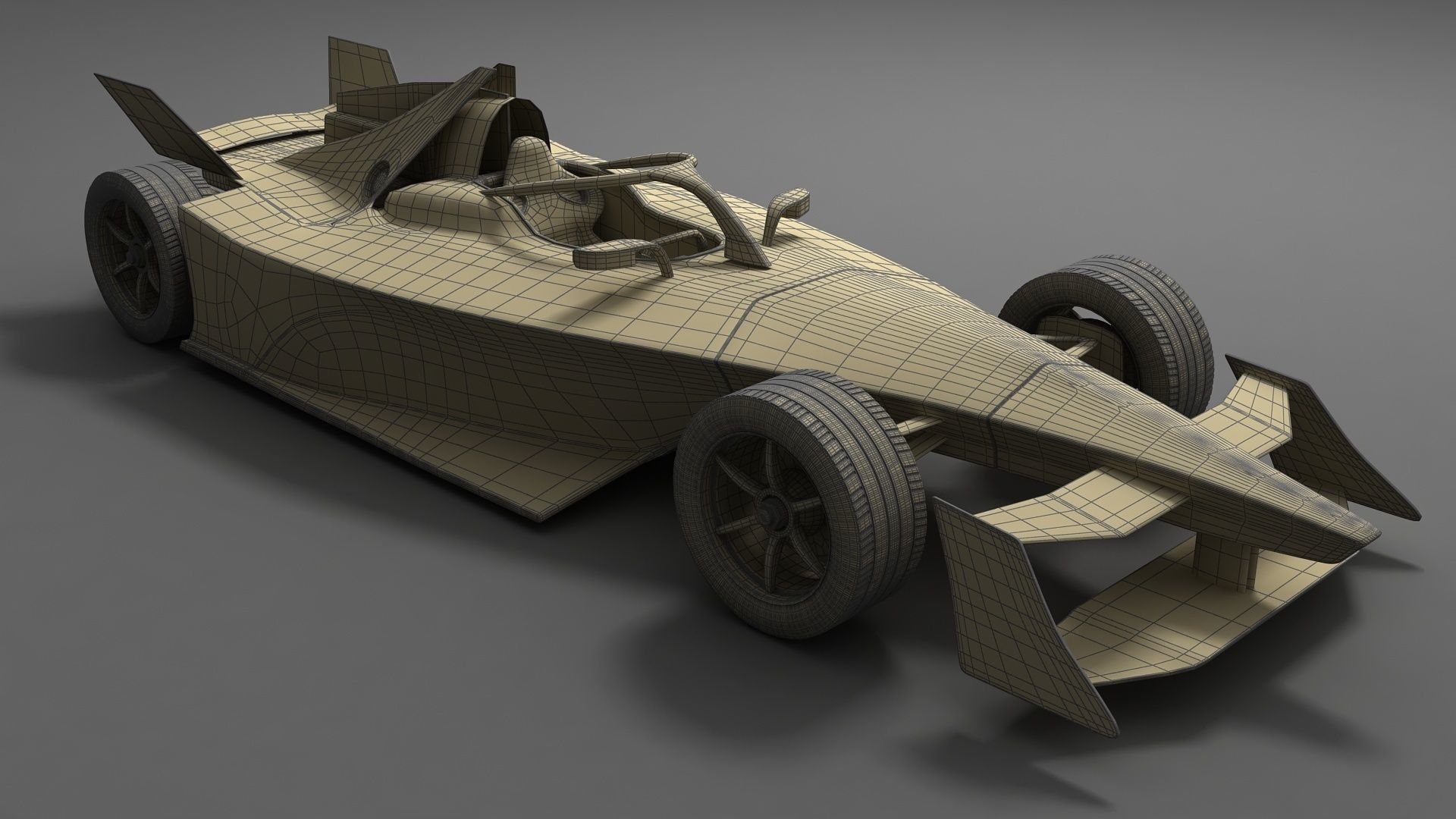 Gen3 Formula E Race Car Season 2022 - 2023 3D model_13