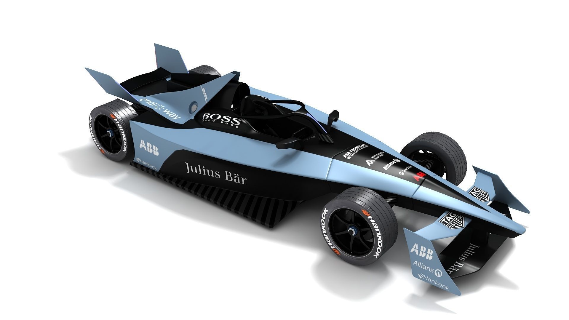 Gen3 Formula E Race Car Season 2022 - 2023 3D model_2