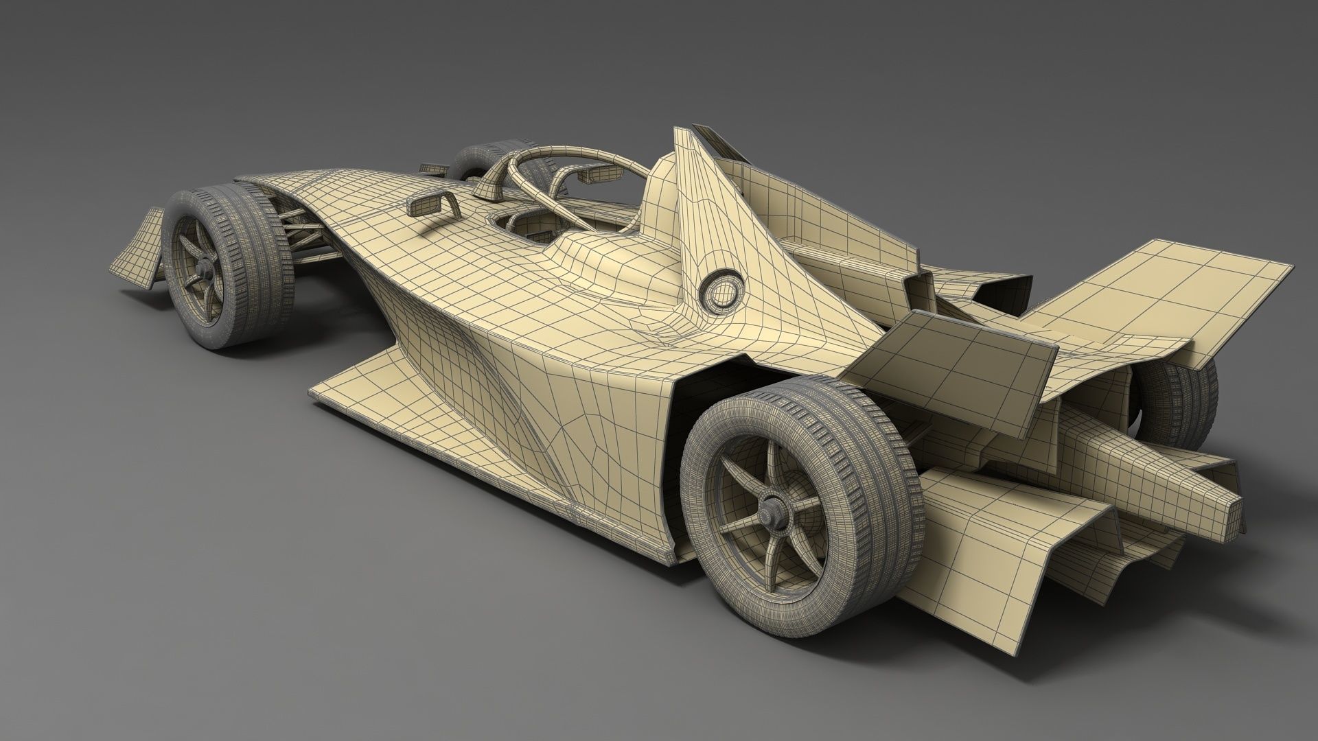 Gen3 Formula E Race Car Season 2022 - 2023 3D model_15