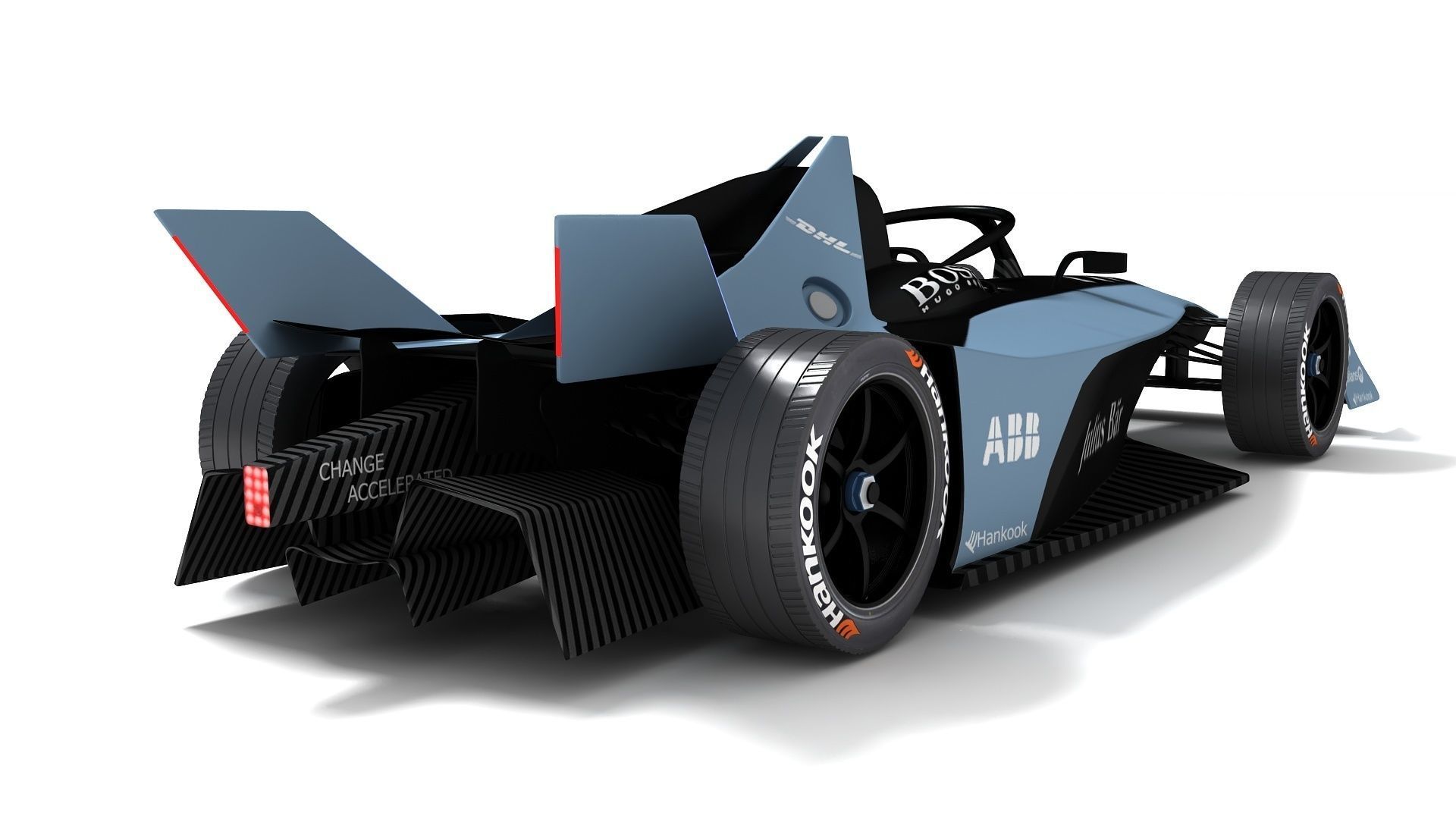 Gen3 Formula E Race Car Season 2022 - 2023 3D model_4