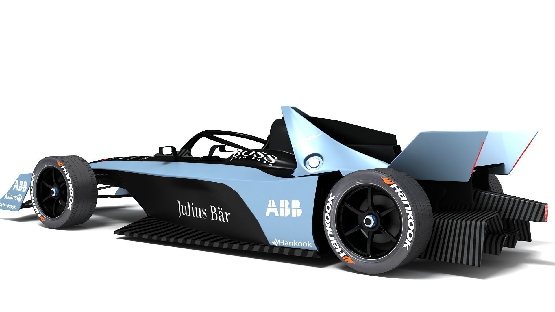 Gen3 Formula E Race Car Season 2022 - 2023 3D model_9