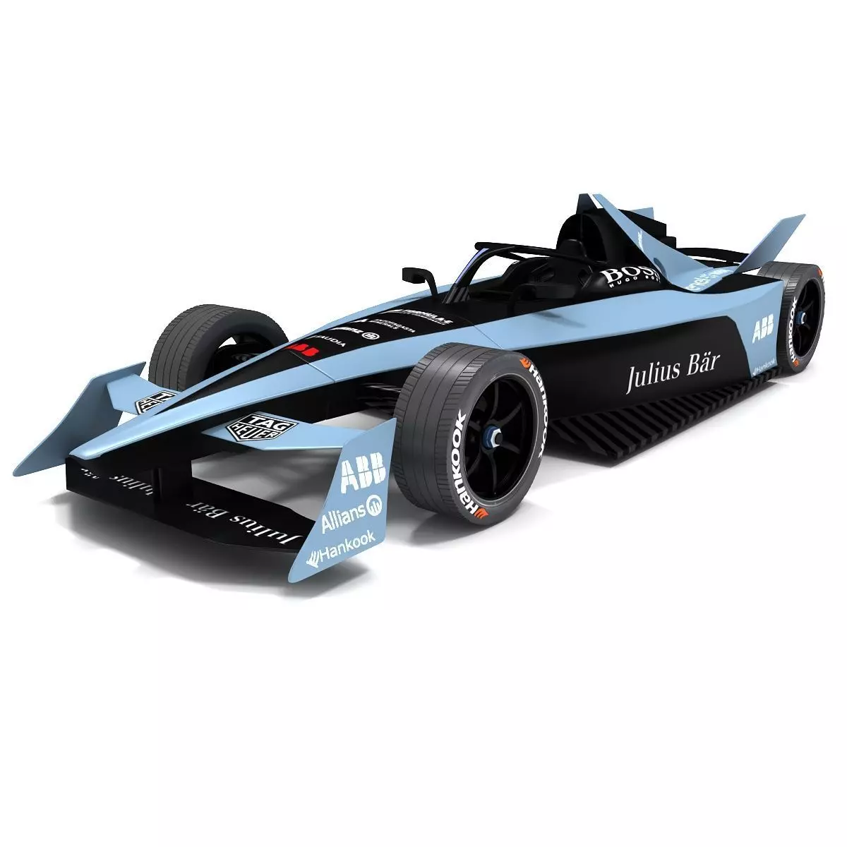 Gen3 Formula E Race Car Season 2022 - 2023 3D model_0