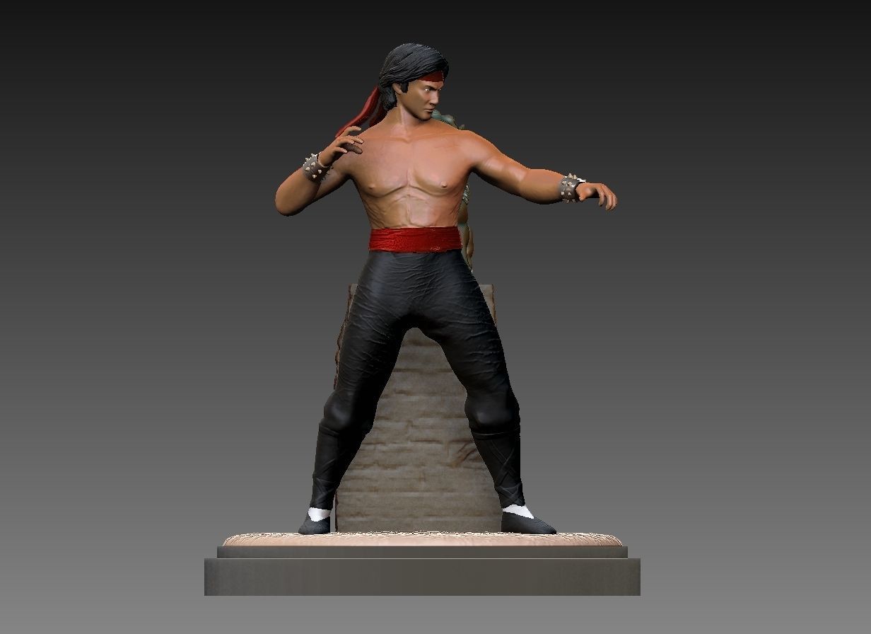 Liu Kang from Mortal Kombat 3D print model_1