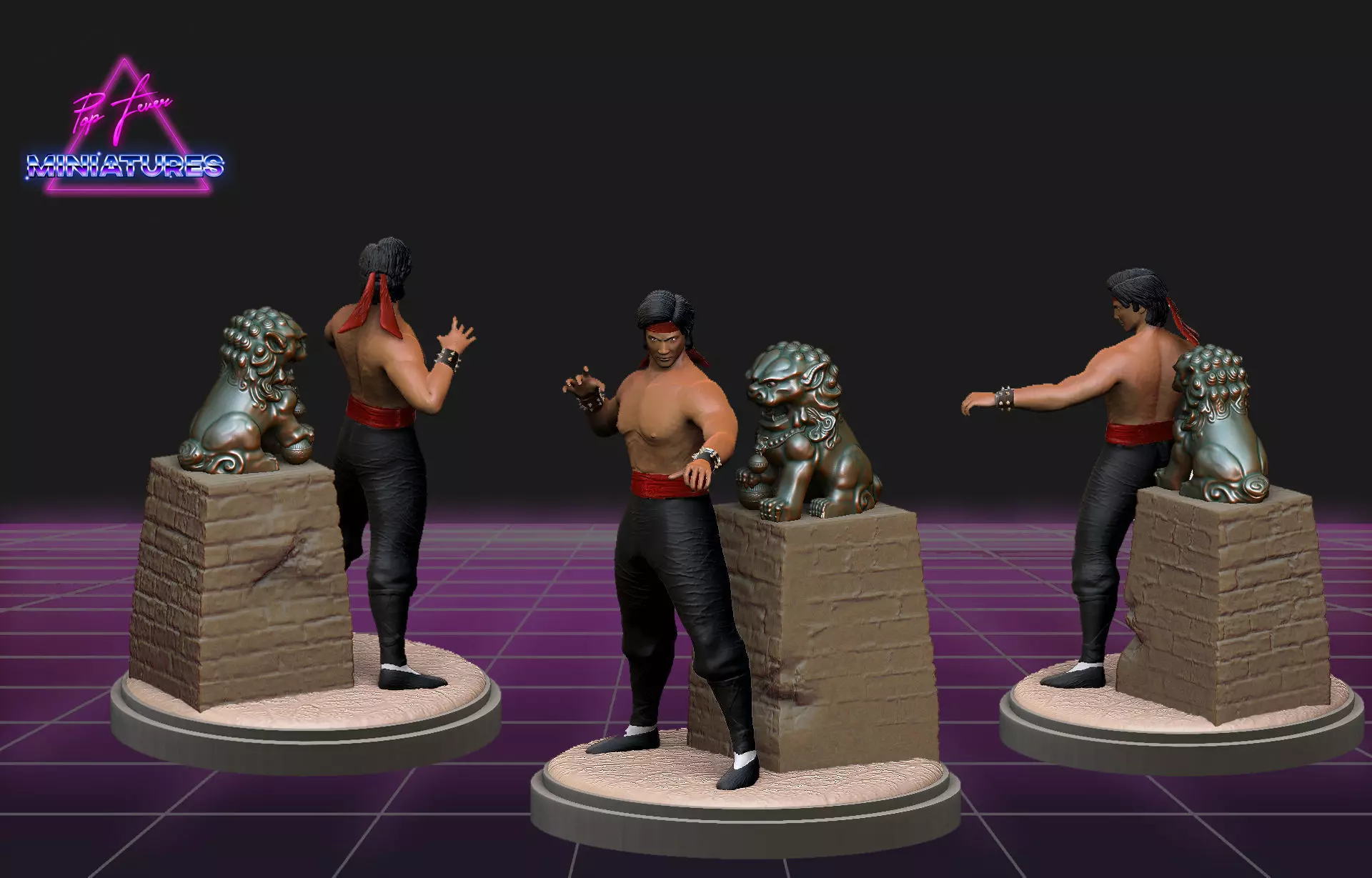 Liu Kang from Mortal Kombat 3D print model_0