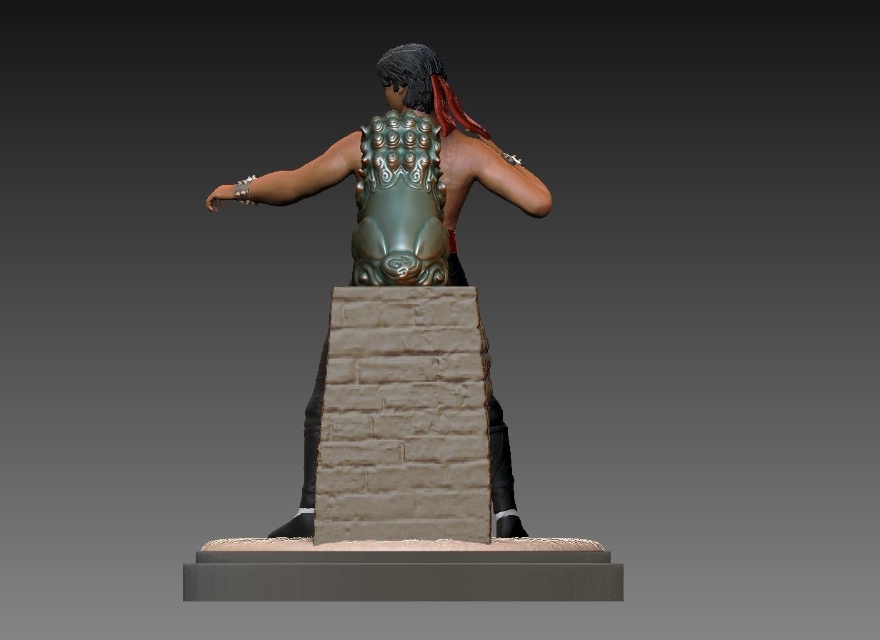 Liu Kang from Mortal Kombat 3D print model_2