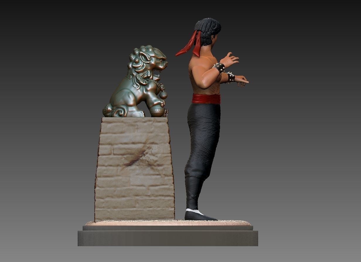 Liu Kang from Mortal Kombat 3D print model_4