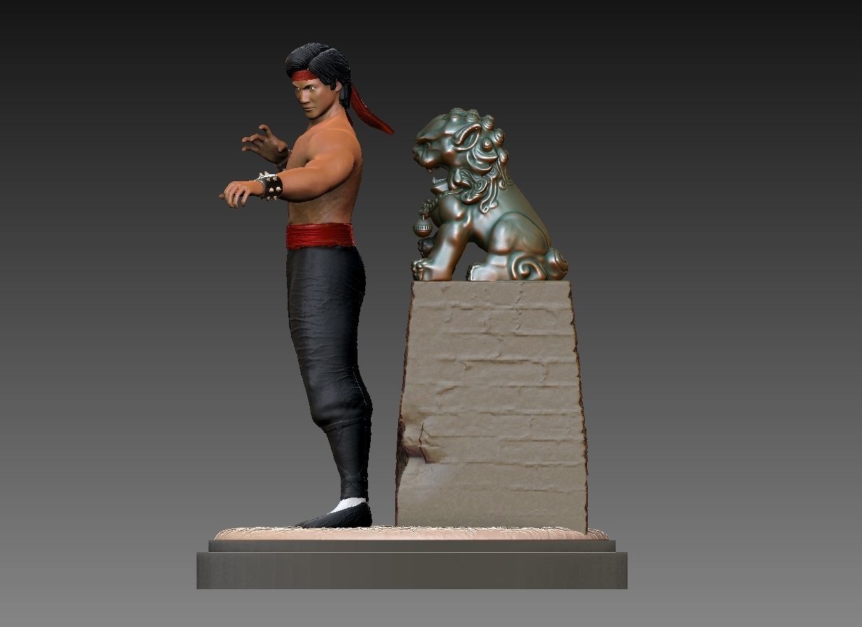 Liu Kang from Mortal Kombat 3D print model_3