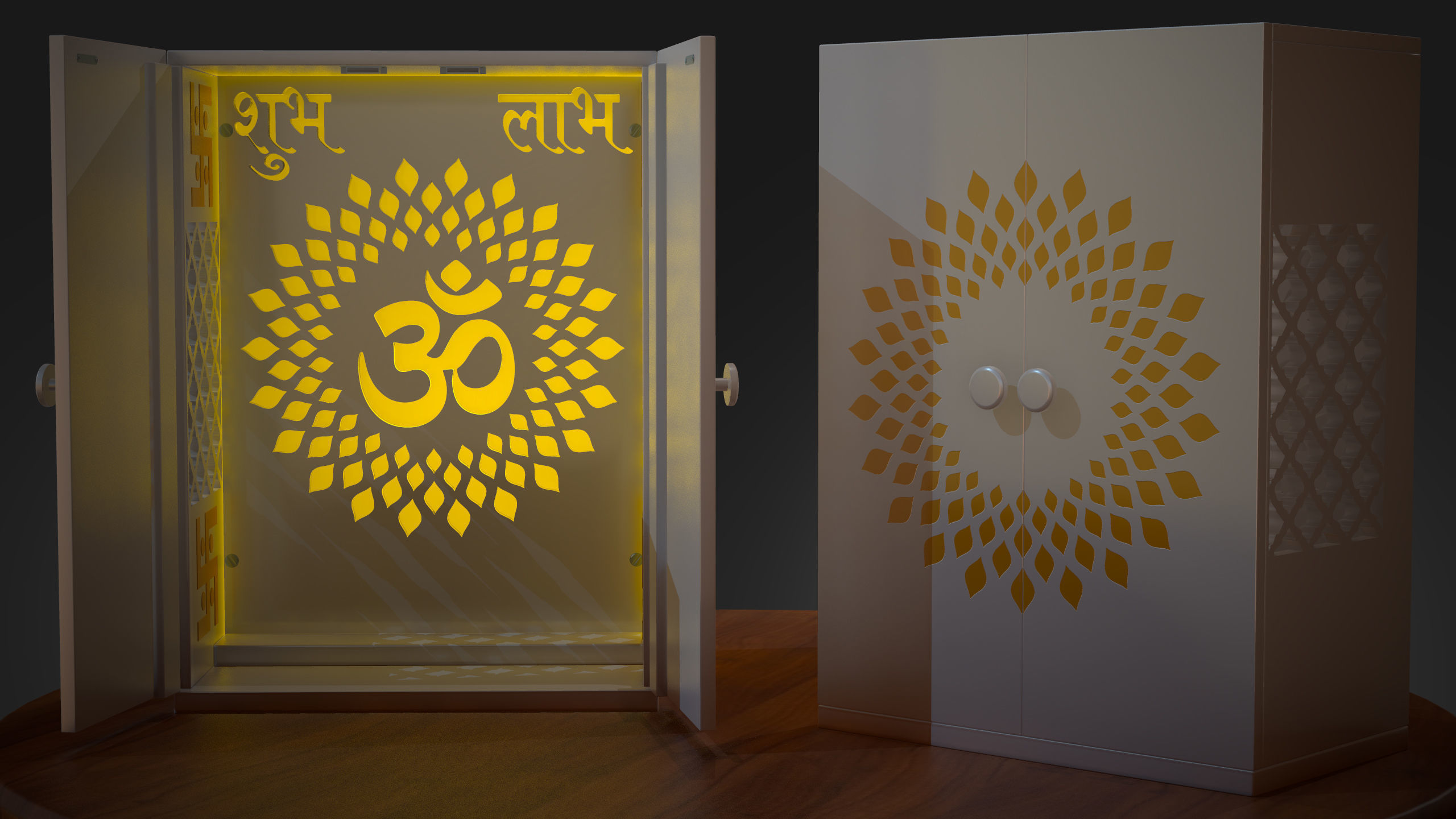 HinduMandir for Decoration 3D model_2