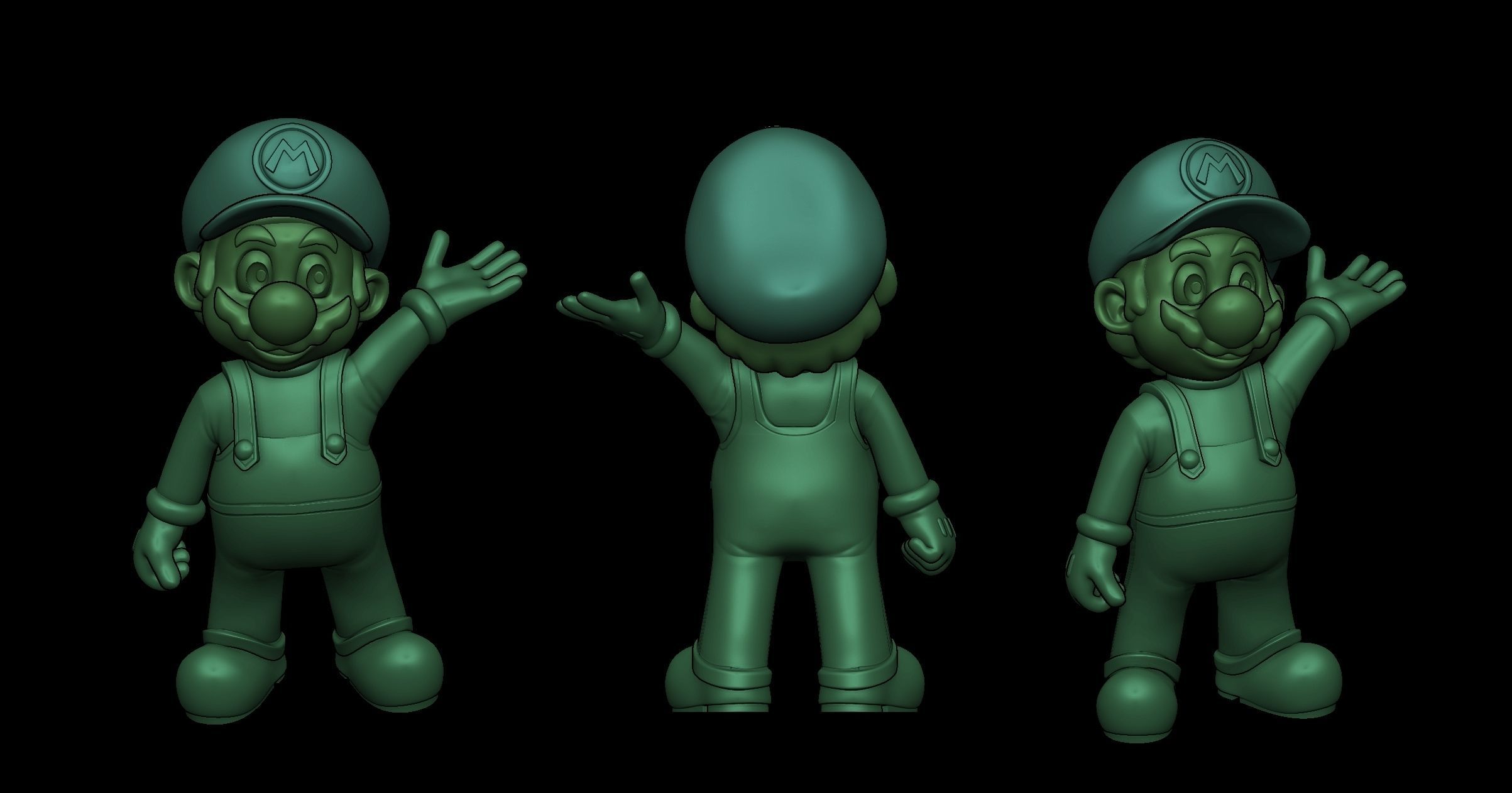 Mario 3D Model STL 3D print model_5