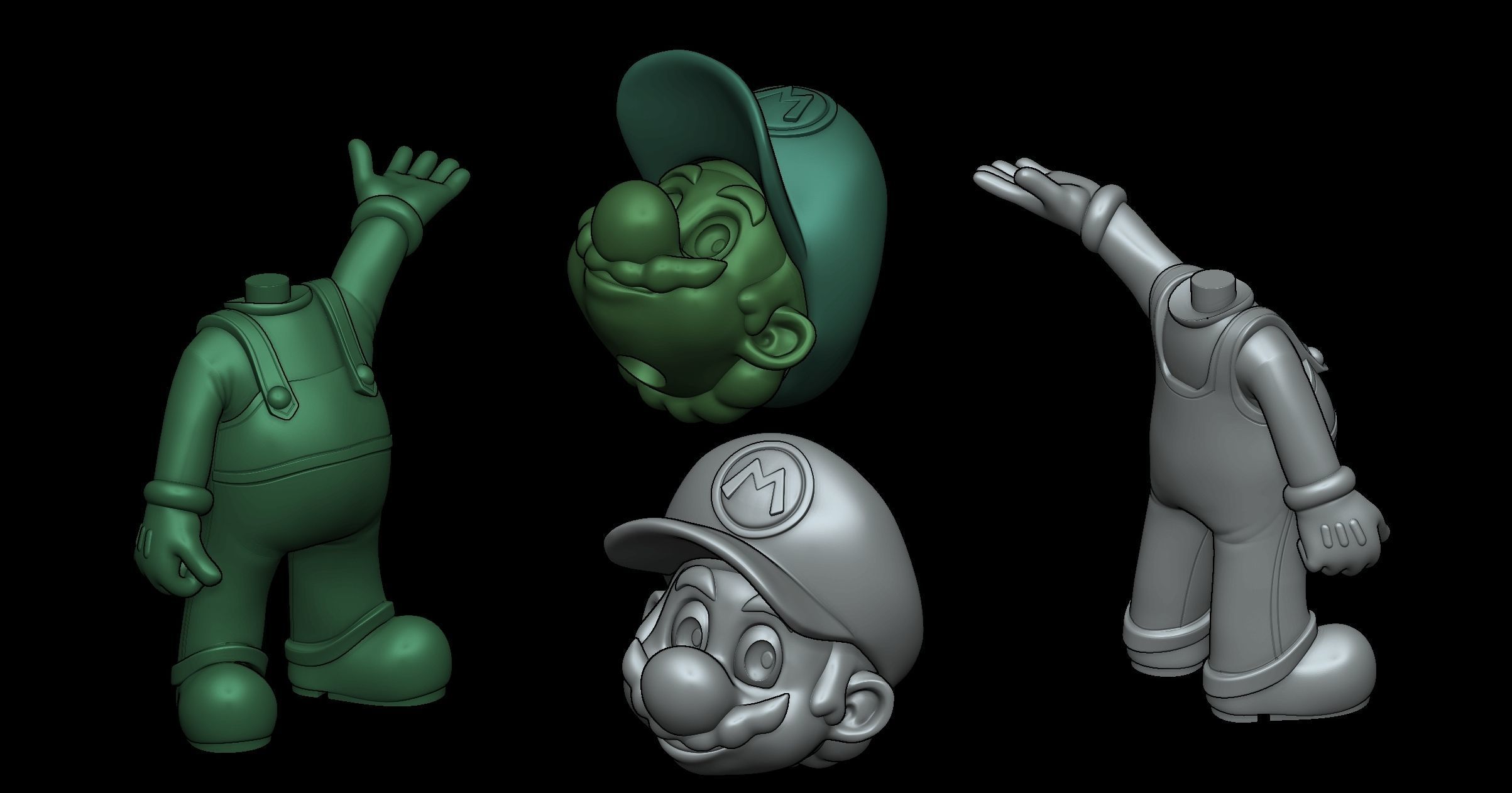 Mario 3D Model STL 3D print model_2