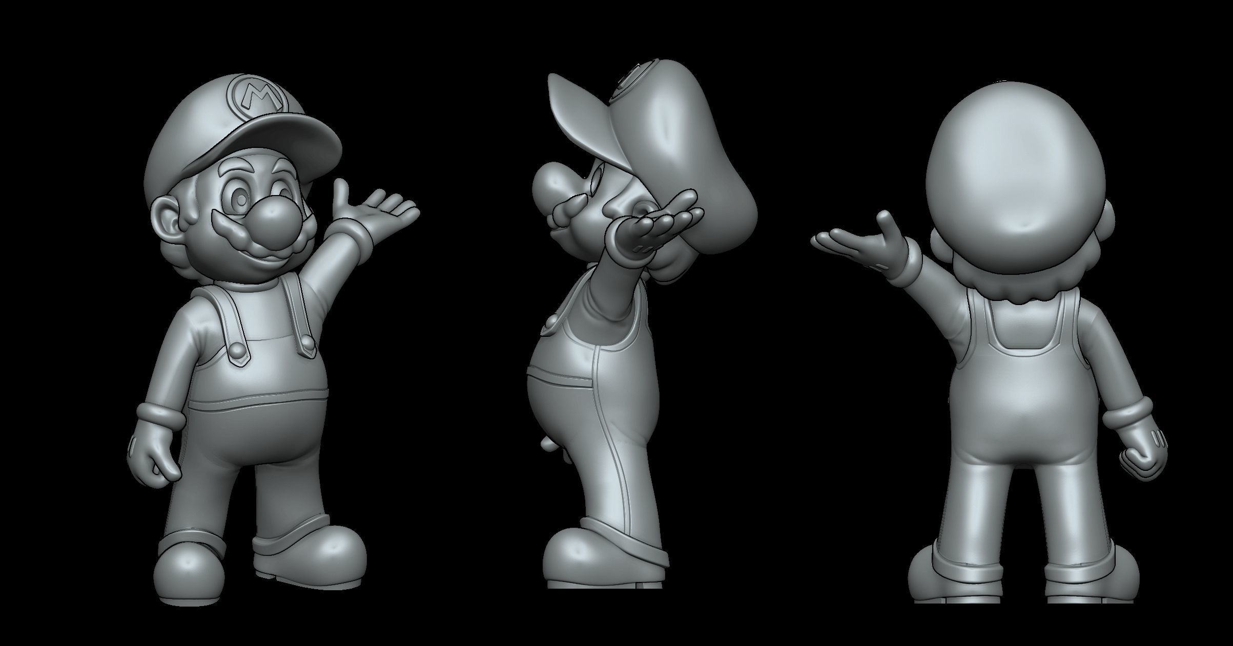 Mario 3D Model STL 3D print model_1