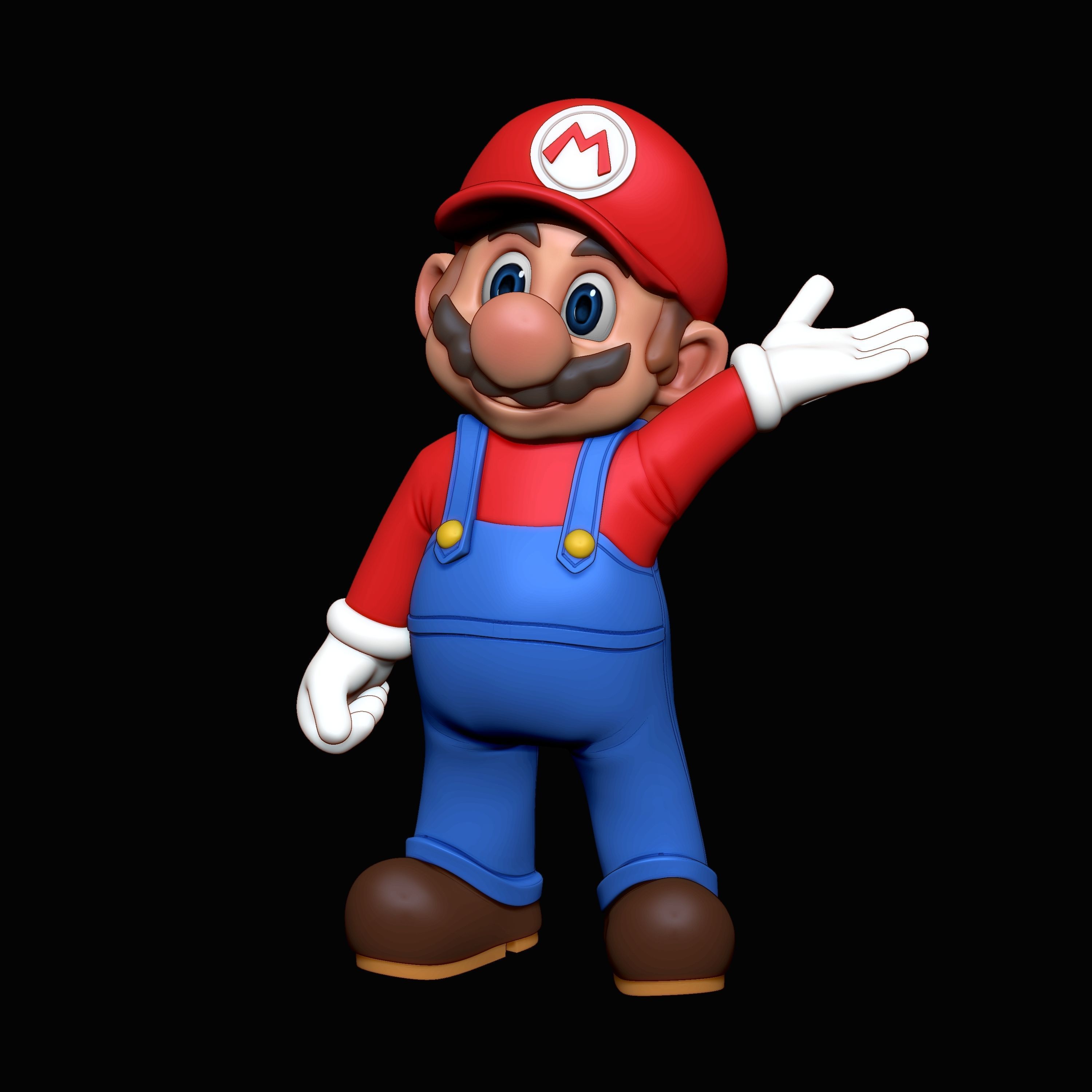 Mario 3D Model STL 3D print model_6