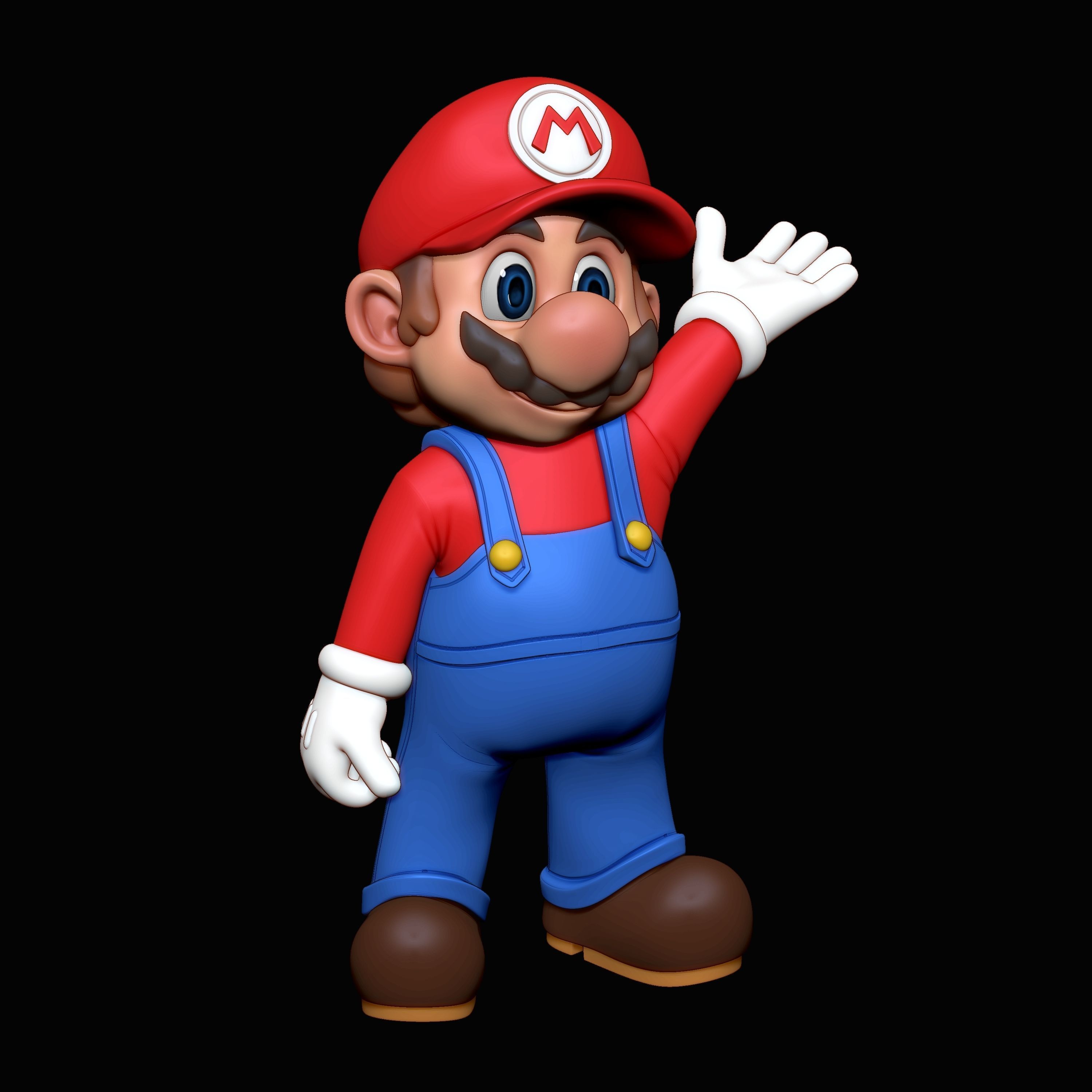 Mario 3D Model STL 3D print model_8