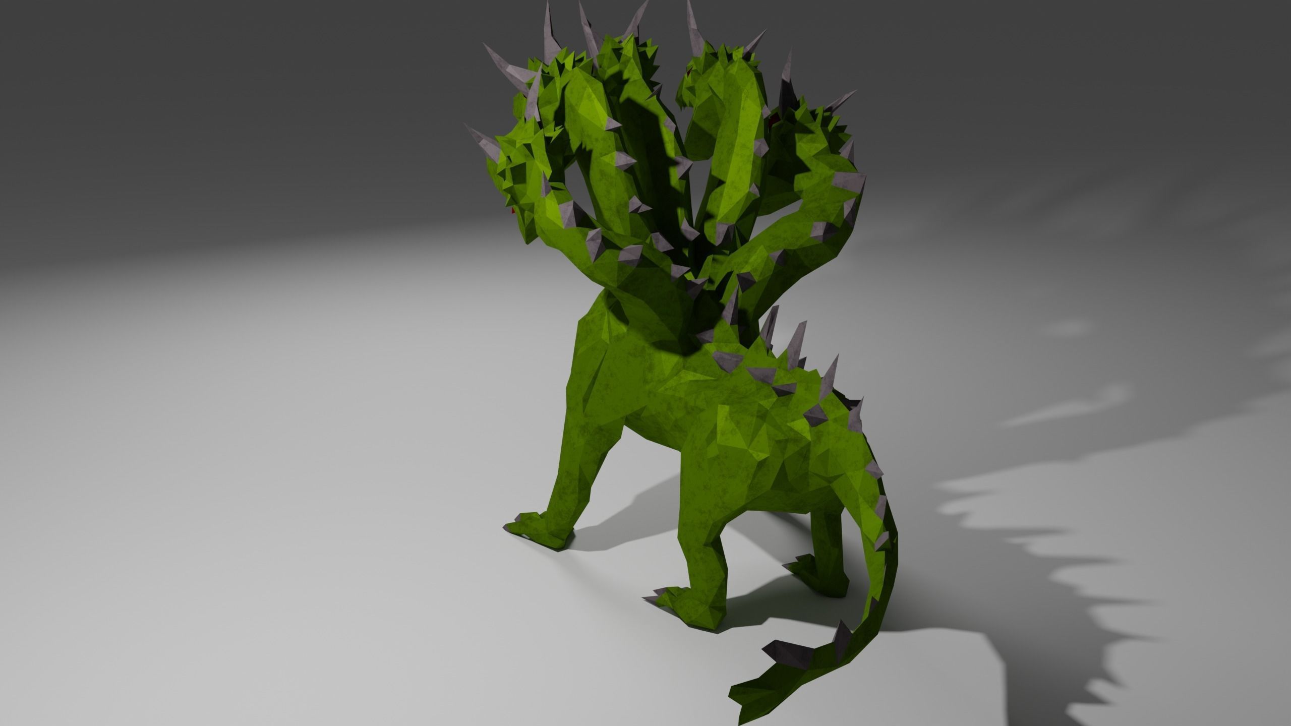 Hydra Water dragon  monster Sea  Mythical  Giant serpent Rigged Free low-poly 3D model_2