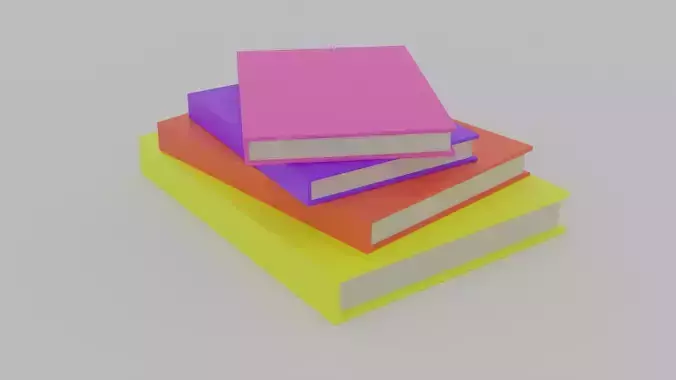 Low Poly Book Free 3D model