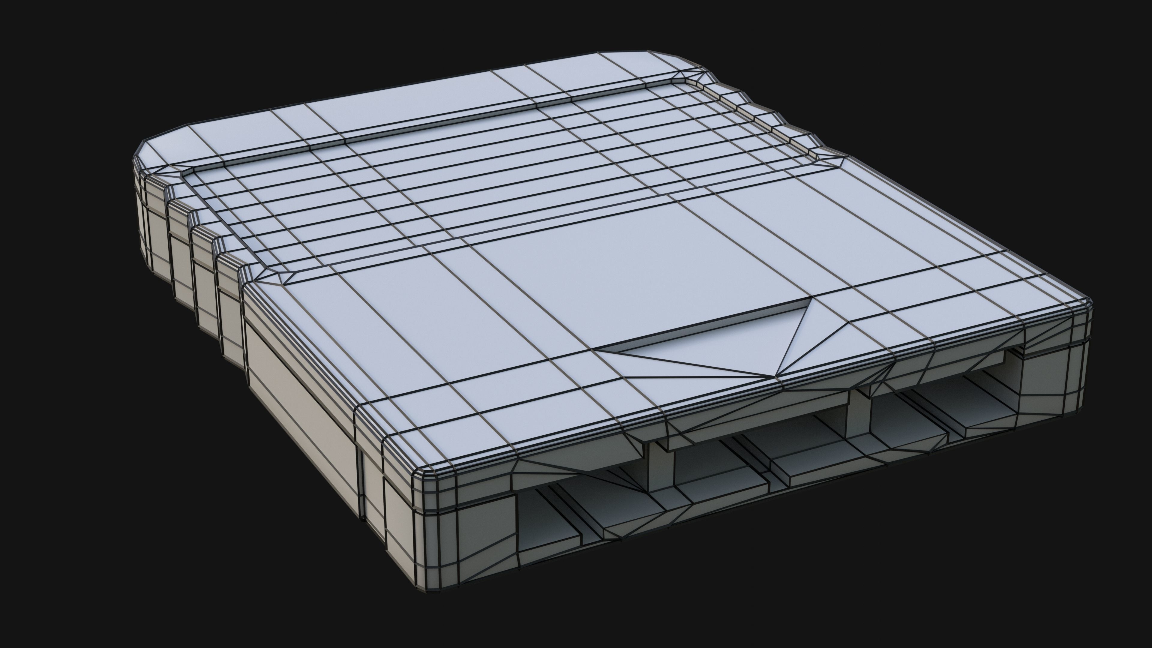 Sony PlayStation 2 Slim Low-poly 3D model_21