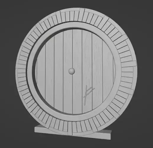 Hobbit door 3D print model