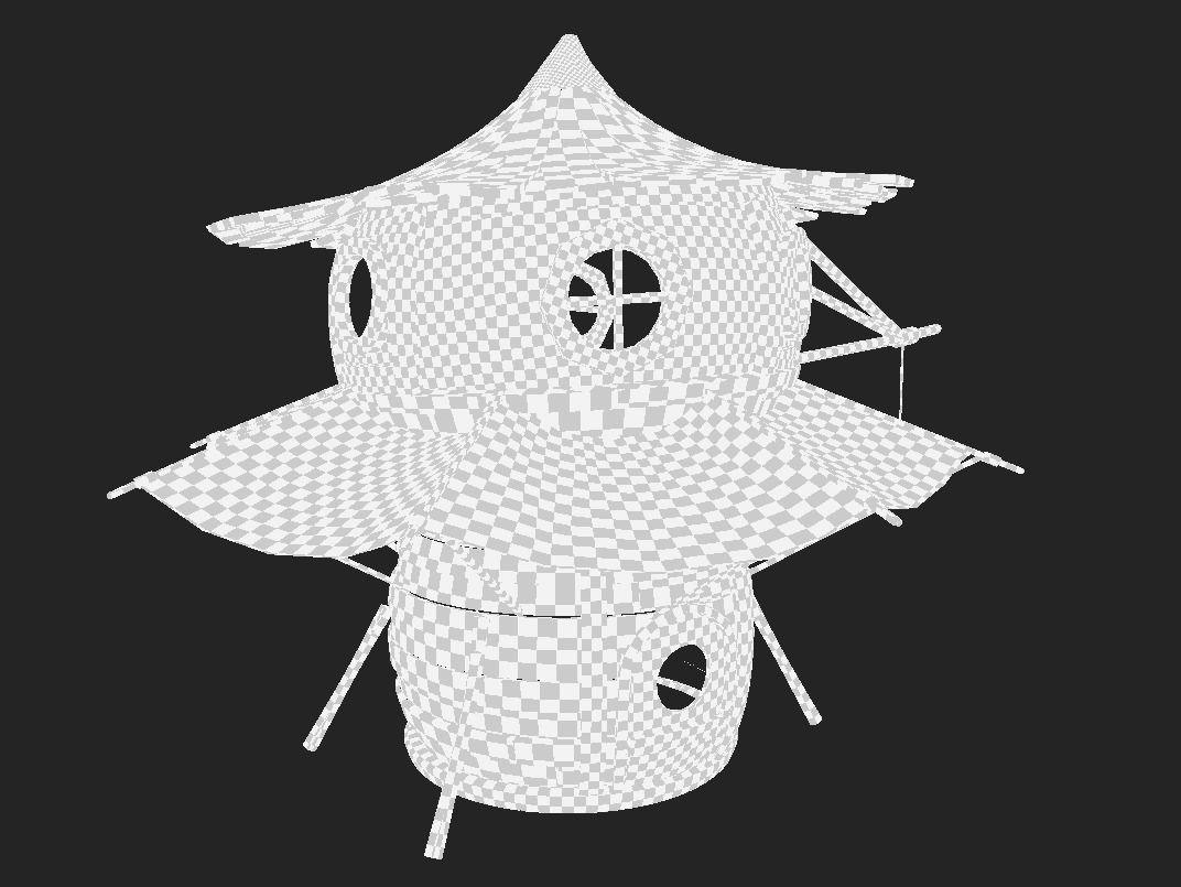 Stylized House 3d Model Low-poly 3D model_6